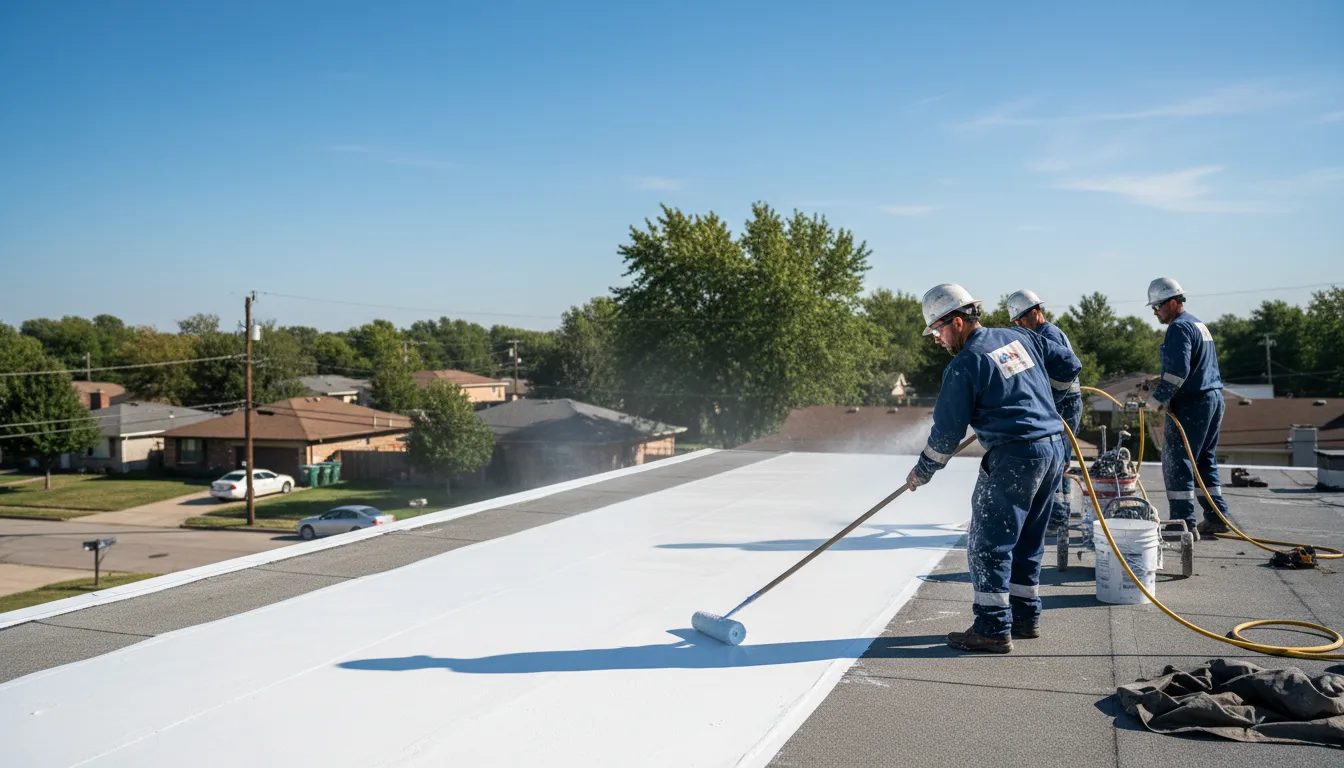 Commercial roof coating in Mabscott, WV near me